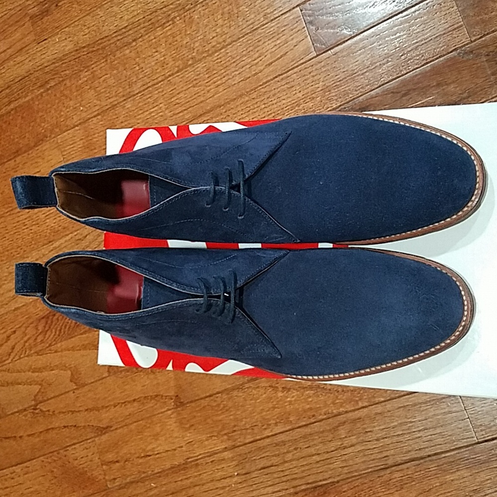 Grenson Marcus Desert Boot Navy Suede